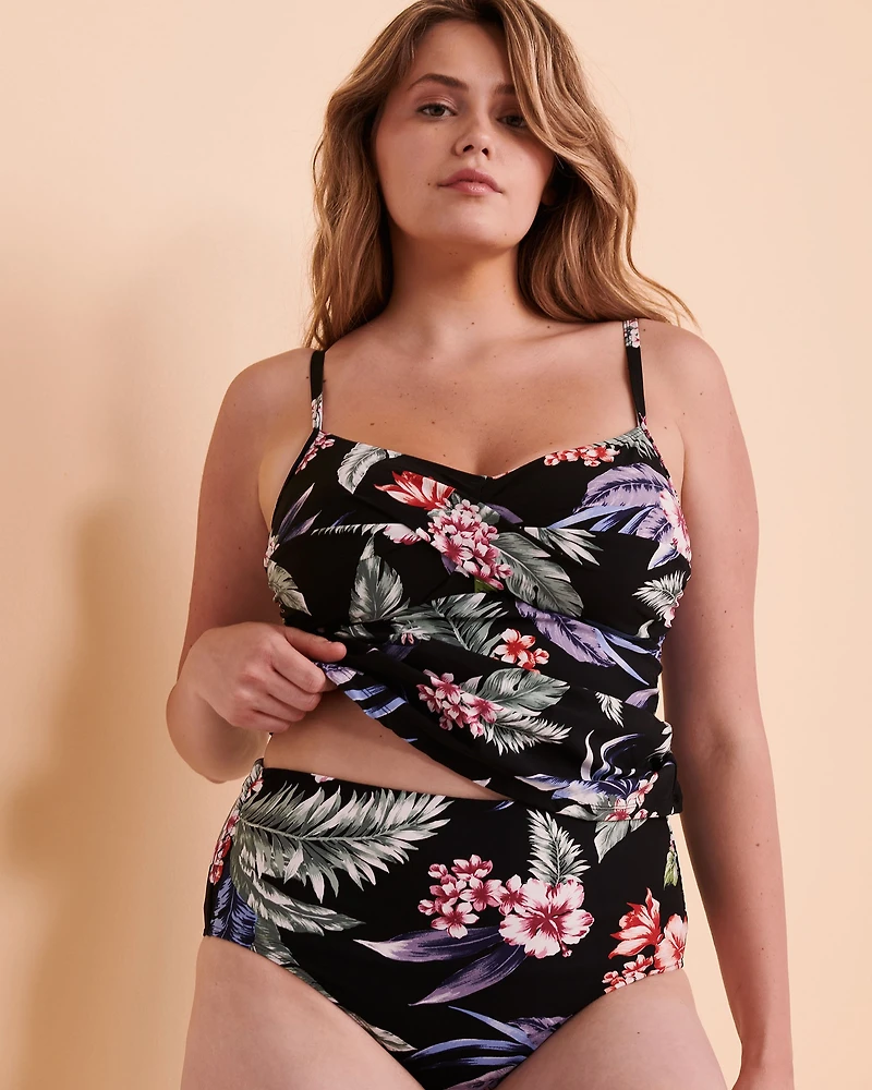 Haut tankini torsadé bonnet D TROPICAL PUNCH