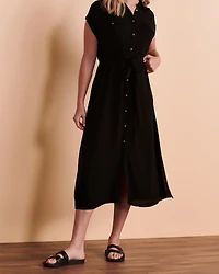 Robe longue boutonnée