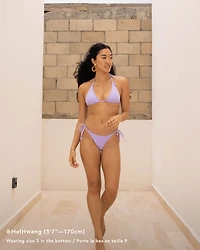 Bas de bikini tanga noué aux hanches Sol Searcher