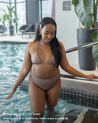Saltwater Solids High Waist Bikini Bottom