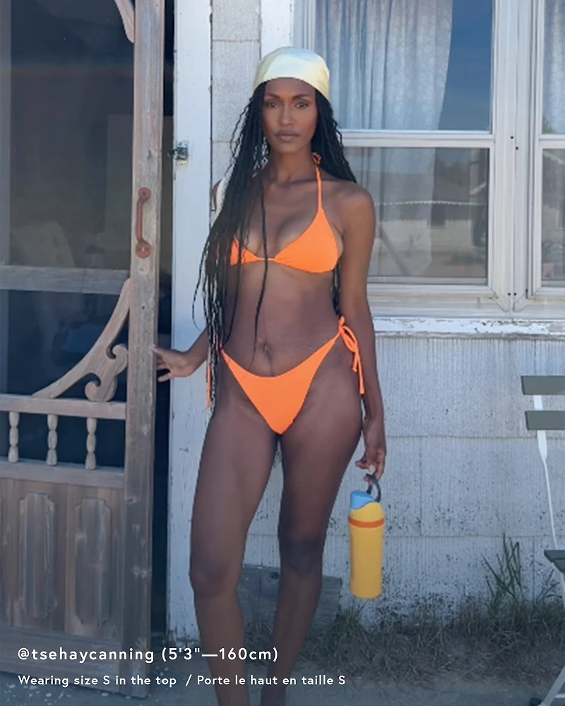 Dusk Textured Triangle Bikini Top