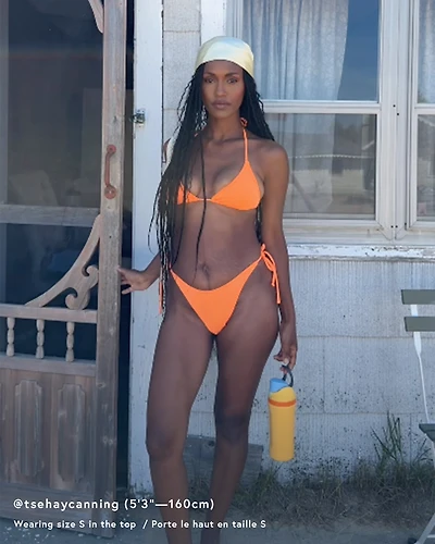 Dusk Textured Triangle Bikini Top