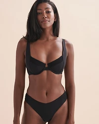 Solid Thong Bikini Bottom