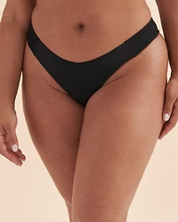 Solid Thong Bikini Bottom