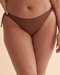 Bas de bikini noué aux hanches Rib
