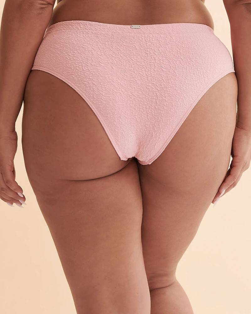Textured Mid Waist Bikini Bottom