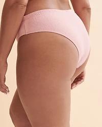 Bas de bikini taille mi-haute Textured