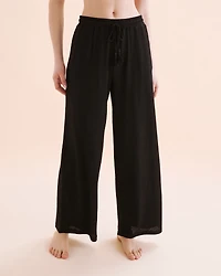 Pantalon en polyester pliss