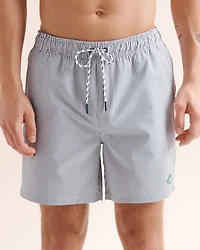 Maillot volley seersucker 6'' avec doublure de compression ligné