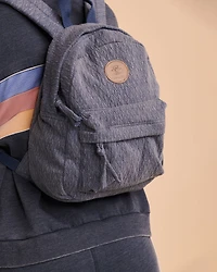 Mini sac à dos en coton jacquard