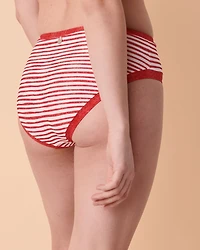 BLUE JEAN Mid Rise Bikini Bottom