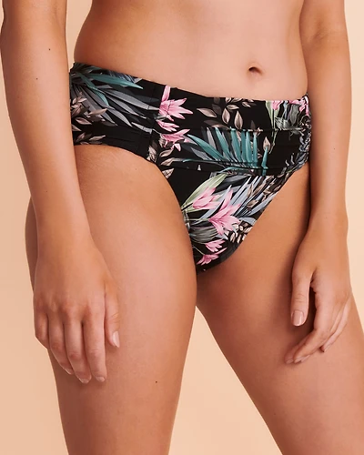 Bas de bikini bande taille plissée SOFIA