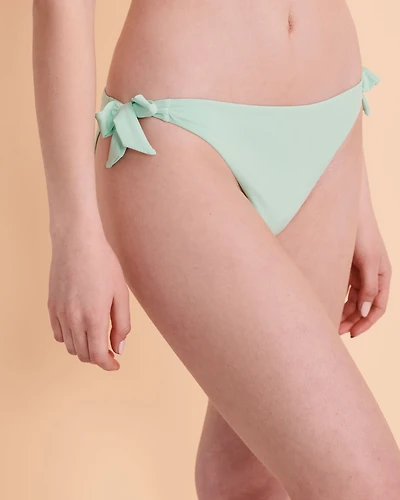 Solid Side Tie Bikini Bottom