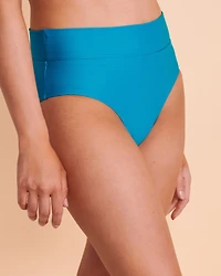 Bas de bikini bande taille pliable SOLIDS