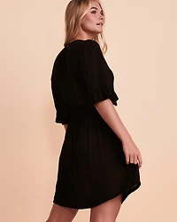 Ruffle Short Sleeve Dress
