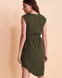 Sleeveless Dress Twill