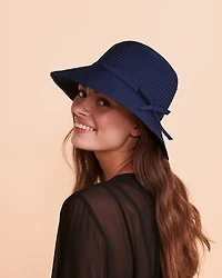 Chapeau cloche à ruban