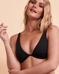BEACH CLASSICS Plunge Bikini Top