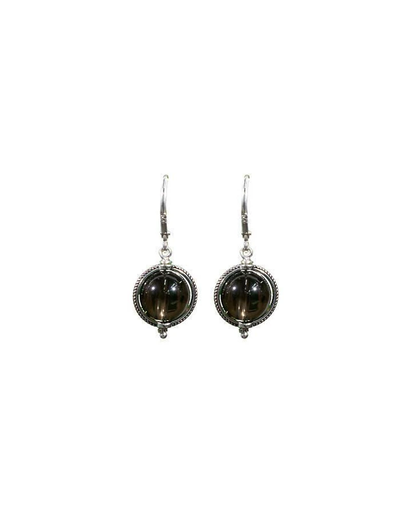 Karyn Chopik Smokey Topaz Drop Earrings