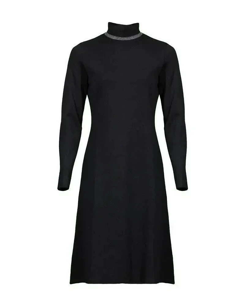 Purotatto Mock Neck Knit Dress