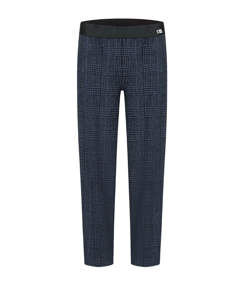 Cambio Kira Pull On Cropped Plaid Pant