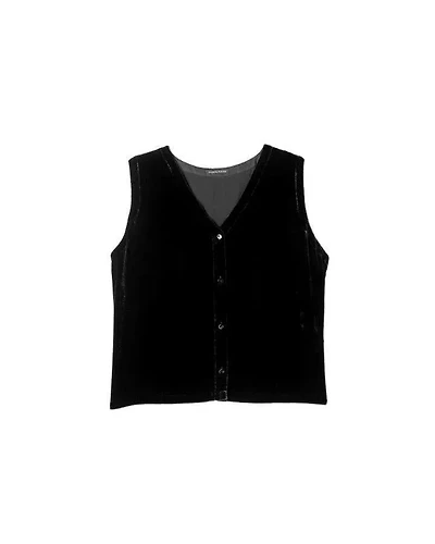 Eileen Fisher Velvet V-Neck Vest