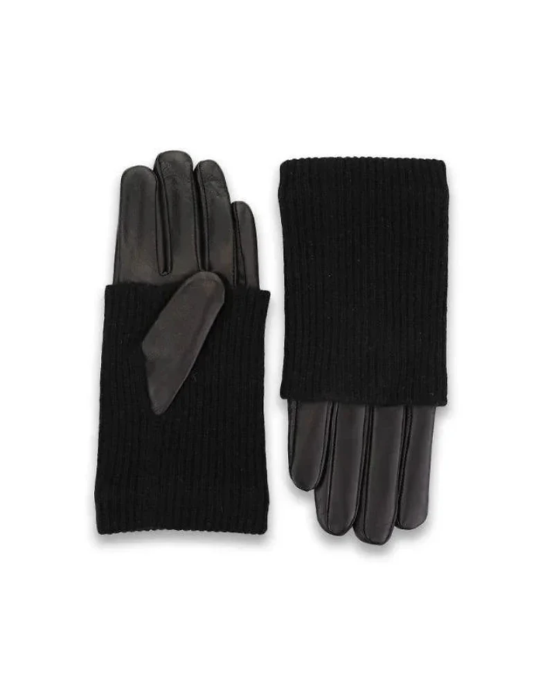 HiSO Leather Cashmere Combo Gloves