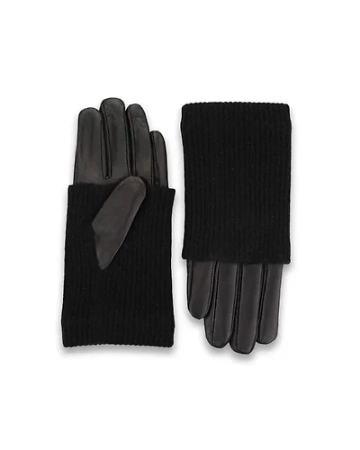 HiSO Leather Cashmere Combo Gloves