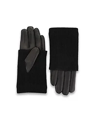 HiSO Leather Cashmere Combo Gloves