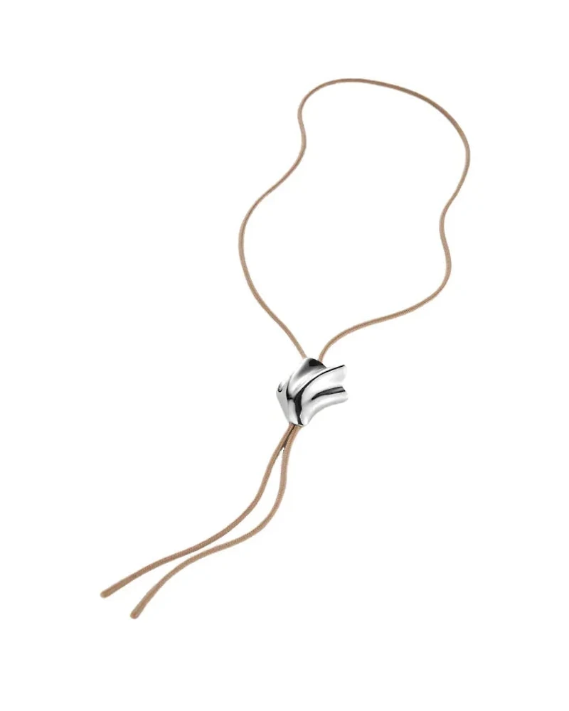 Jenny Bird Lydia 34" Silver Bolo Tie