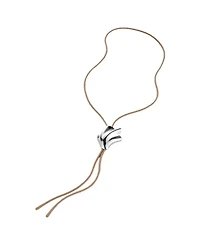 Jenny Bird Lydia 34" Silver Bolo Tie