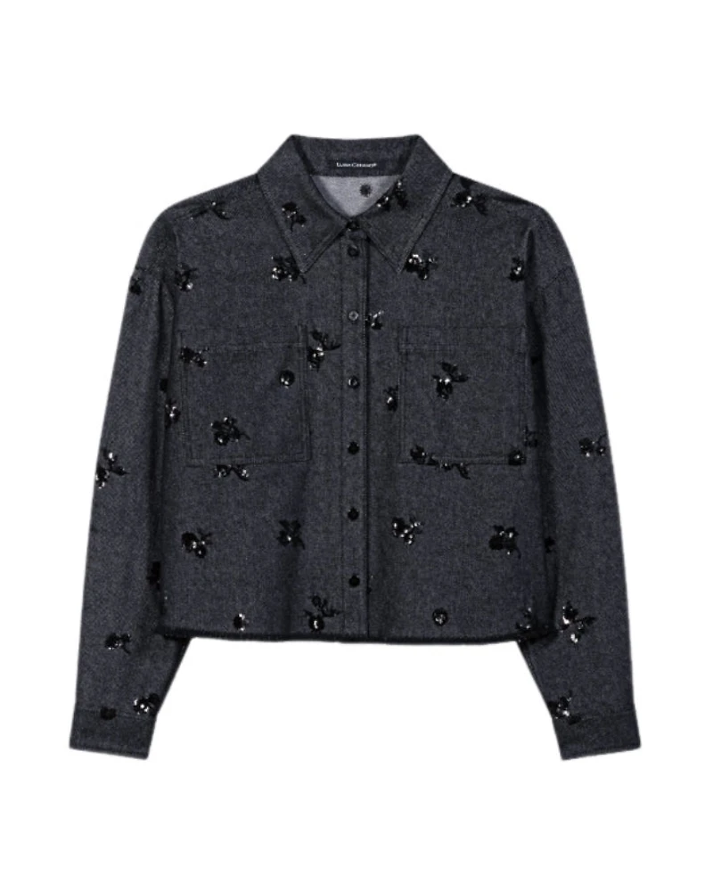 Luisa Cerano Sequin Denim Shaket