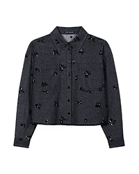 Luisa Cerano Sequin Denim Shaket