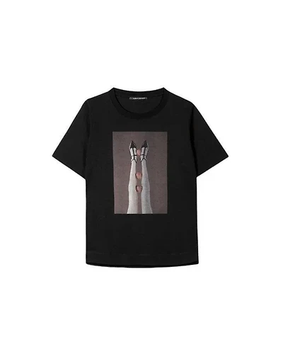 Luisa Cerano Legs Statement Print Tee
