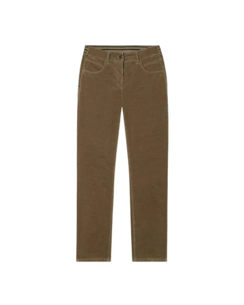 Luisa Cerano High-Stretch Cropped Velvet Pants