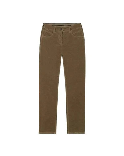 Luisa Cerano High-Stretch Cropped Velvet Pants