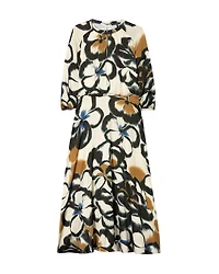 Luisa Cerano Washed Out Floral Midi Dress