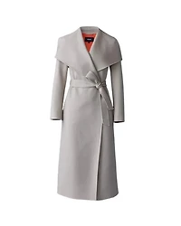 Mackage MAI-LST Double Face Wool Stripe Wrap Coat