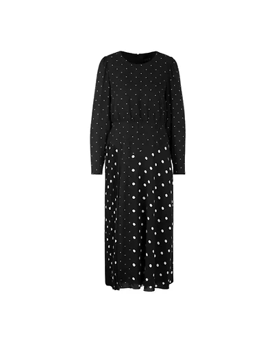 Marc Cain Polka Dot Long Sleeve Dress