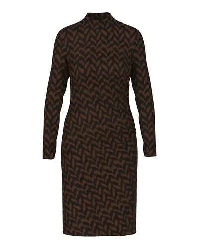 Marc Cain Herringbone Print Dress