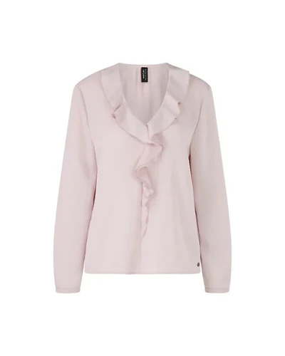 Marc Cain Ruffle Front Long Sleeve Blouse