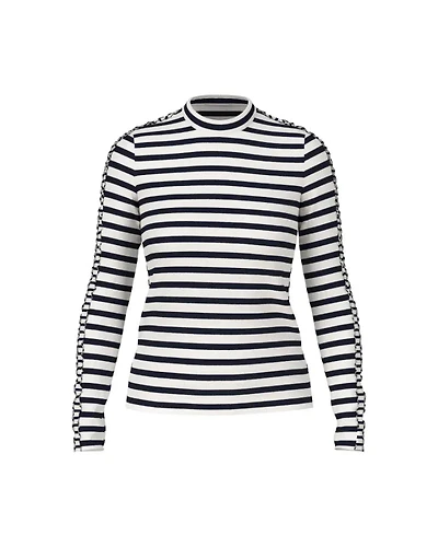 Marc Cain Stripe Long Sleeve Top