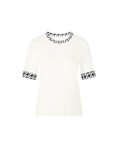 Marc Cain Print Trim Second Skin Top