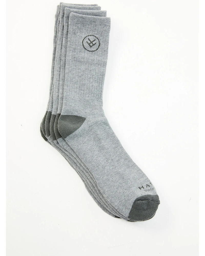 Hawx Men's Gray Crew Work Socks
