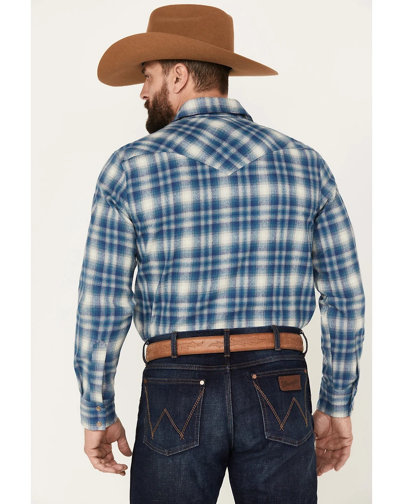 Pendleton Men's Canyon Plaid Print Long Sleeve Western Snap Shirt