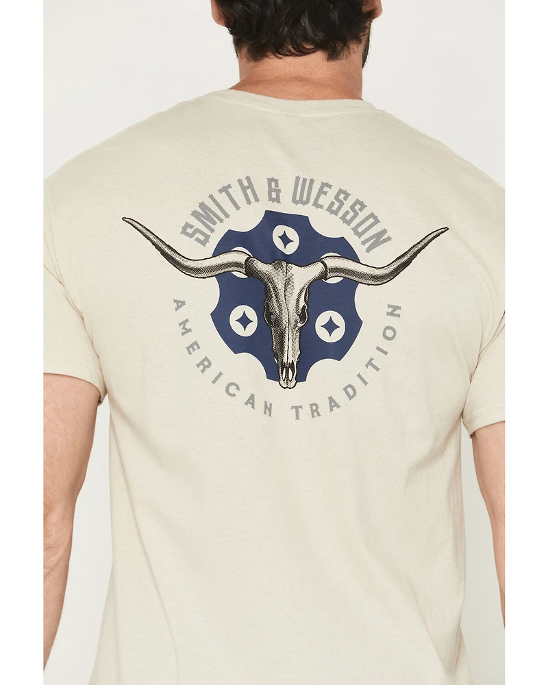 Smith & Wesson Men's Boot Barn Exclusive Bullhead Cylinder Short Sleeve Graphic T-Shirt