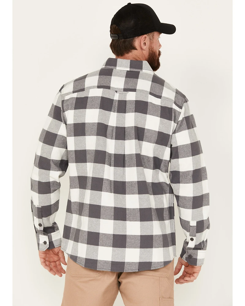 Hawx Men's Buffalo Plaid Print Flannel Work Shirt