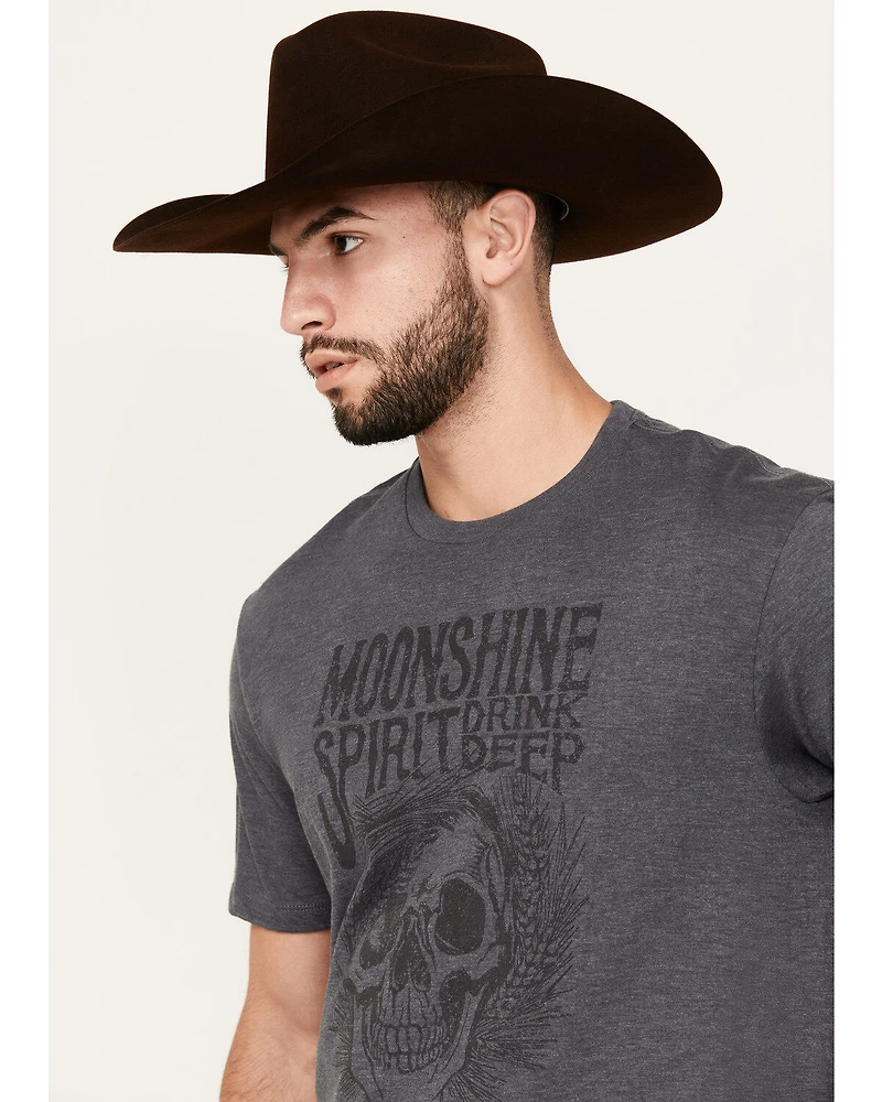 Moonshine Spirit Men's Drink Deep Short Sleeve Graphic T-Shirt