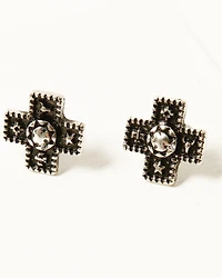 Shyanne Women's Southwestern Antique Cross Earring Set