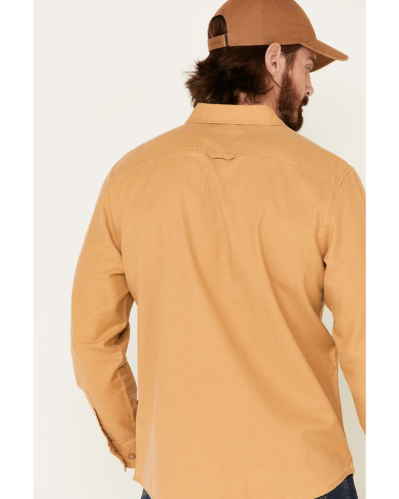 Pendleton Men's Mustard Beach Shack Solid Long Sleeve Western Shirt